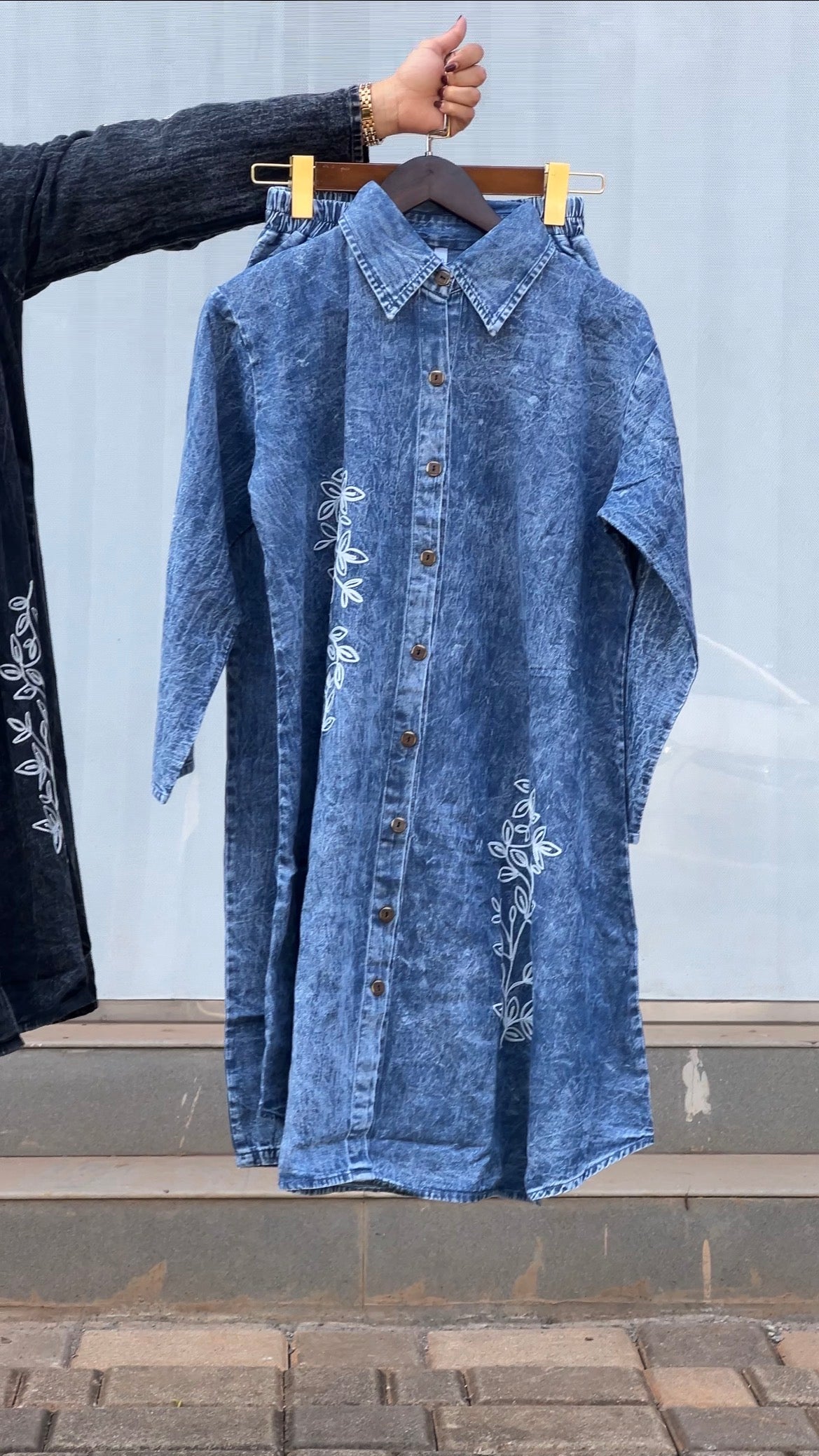 Denim Co-ord Set - Pehnava Lawns