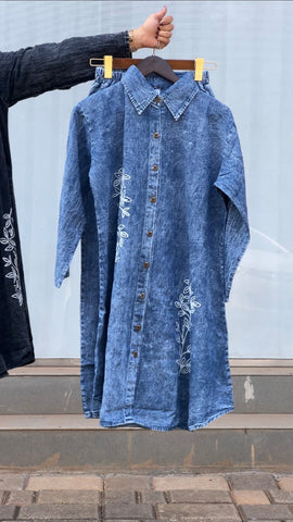 Denim Co-ord Set - Pehnava Lawns