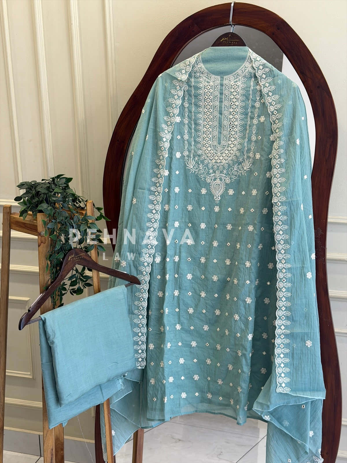 Embroidered Unstitched Suit-1007