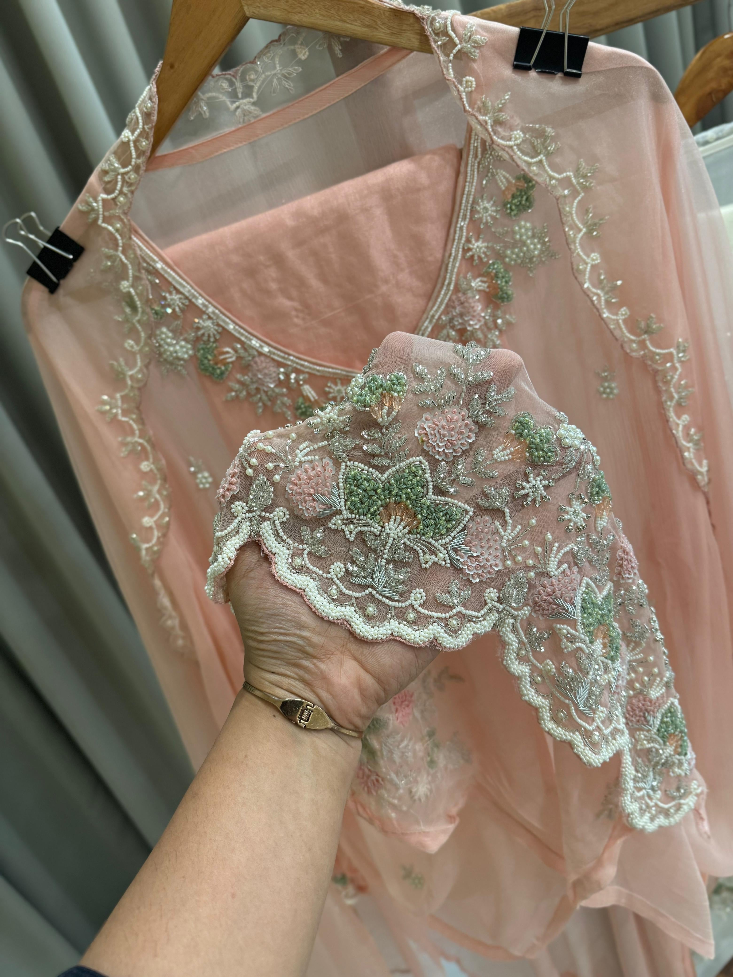 Heavy-handworked Premium Semi-stitched Suit