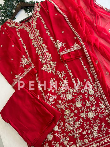 Premium Agha Noor’s Chiffon Suit-1623