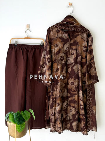 Floral Printed Three Piece Set-13105