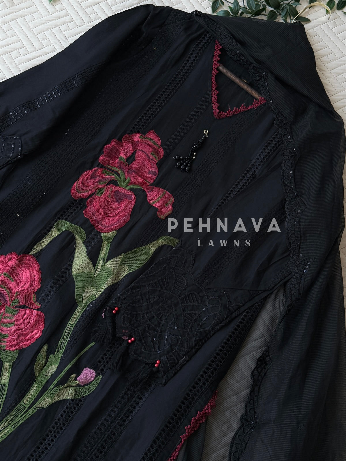 Floral Embroidered Three Piece Set-4565/62