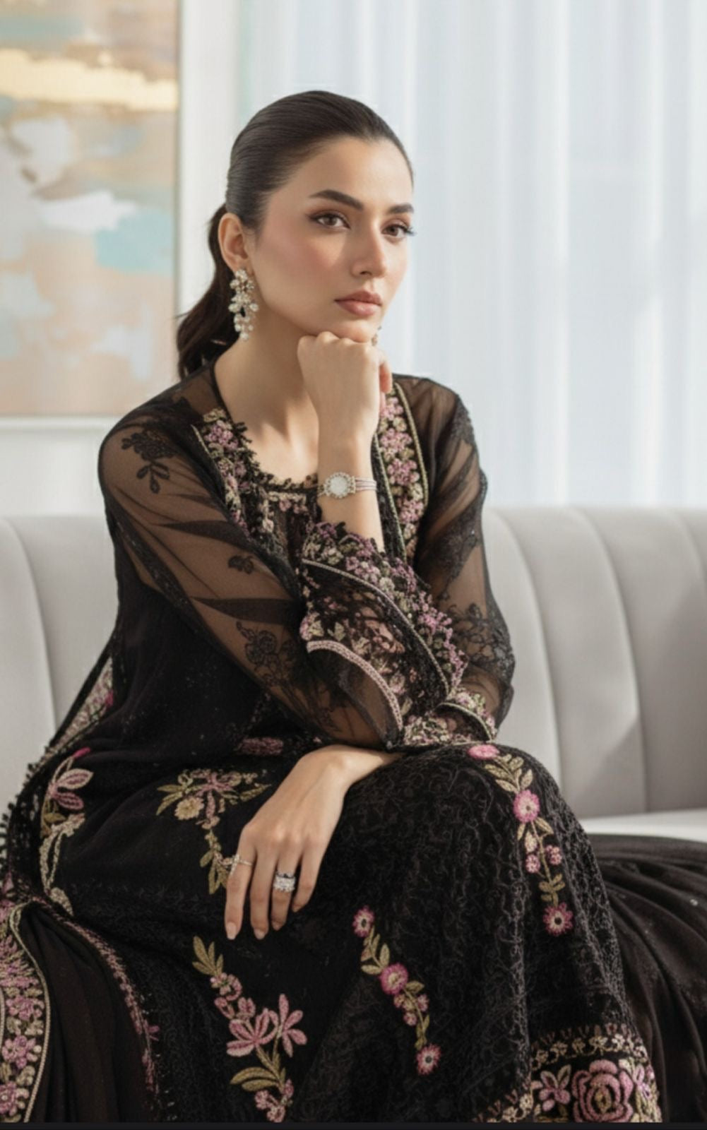 Ronak-e-Mehal Premium Semi stitched Suit-8