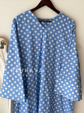 Polka Dot Cotton Printed Suit Set B232