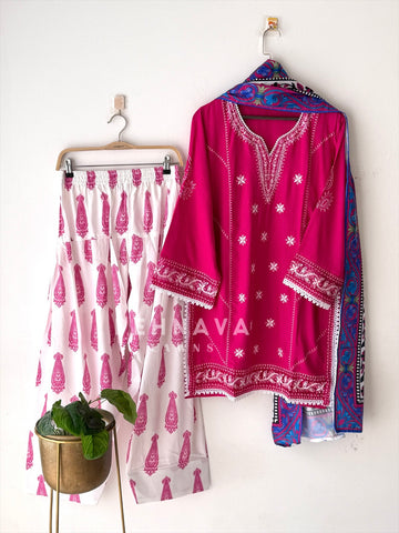 Embroidered Farshi Salwar-LRC 345