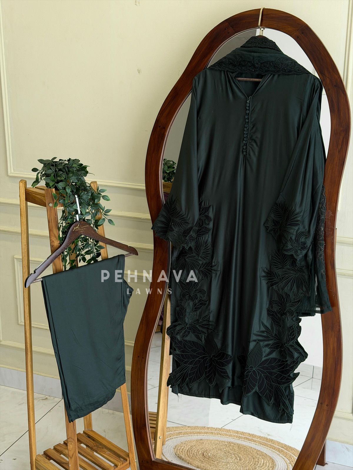 Floral Cutwork Ensemble