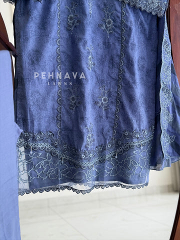 Embroidered Printed Suit Set-2001-5