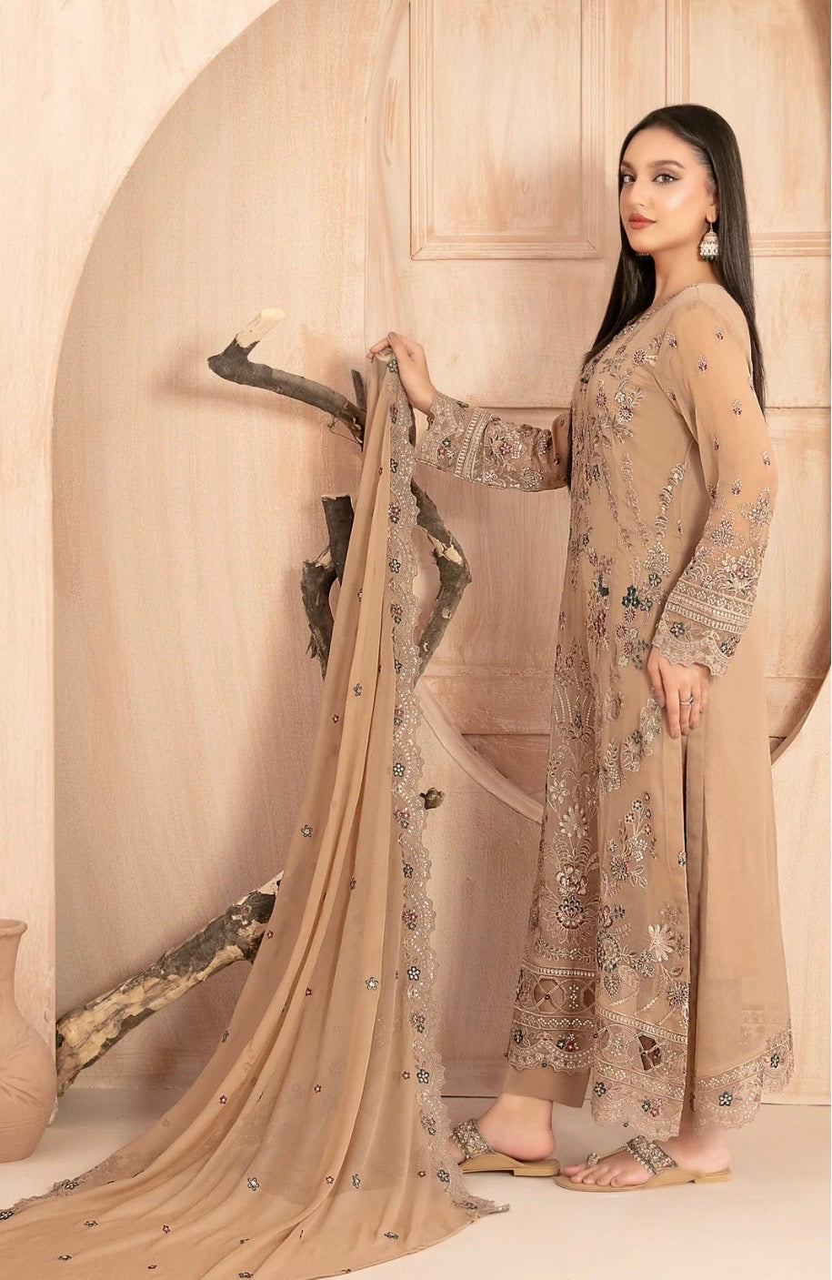 Tawakkal Afsanay Premium Semi Stitched Suit D-4908