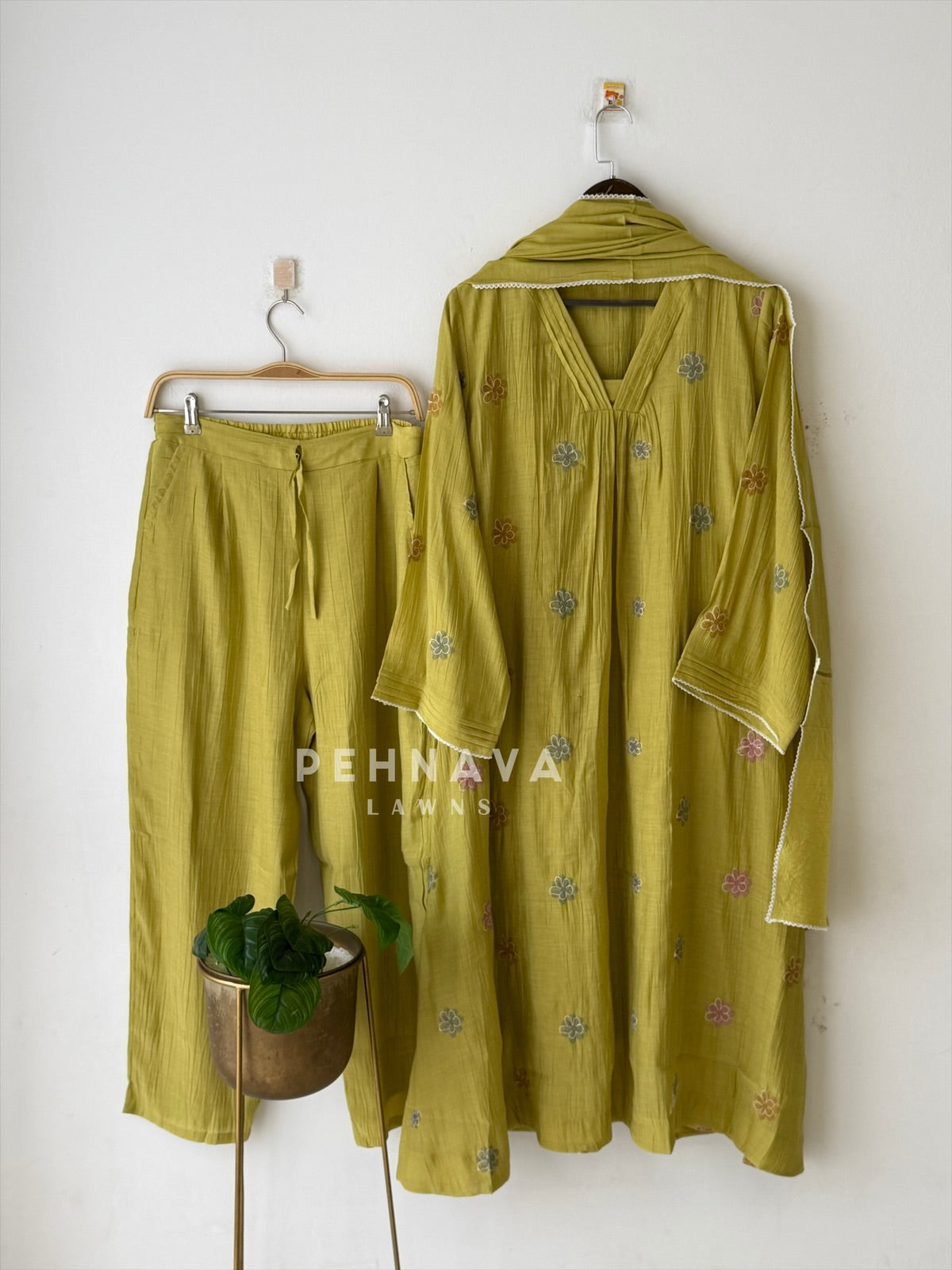 Floral Embroidered Imported Ensemble SN6113