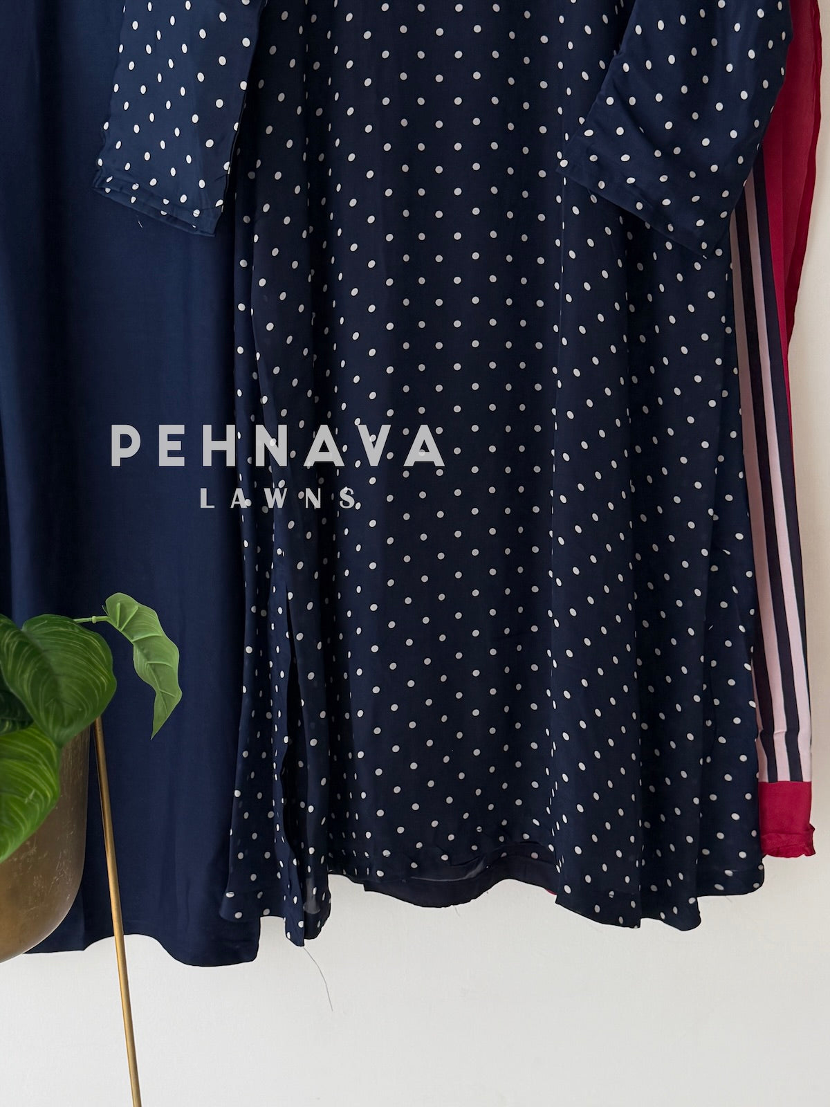Polka Dot Printed Three Piece Set 6213
