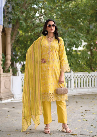 Modern Cutwork Suit-1004