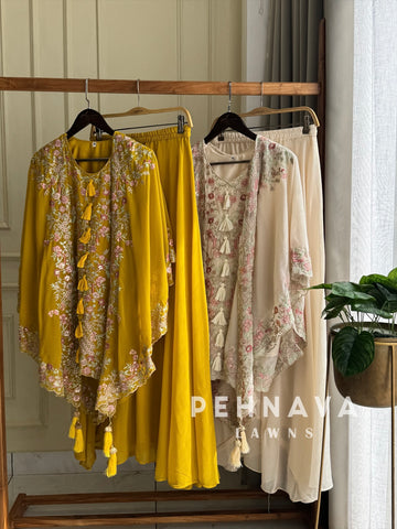 Georgette Party wear Tassel Detail Suit