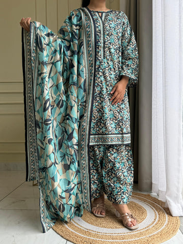 Pure Lawn Farshi-Salwar 09914