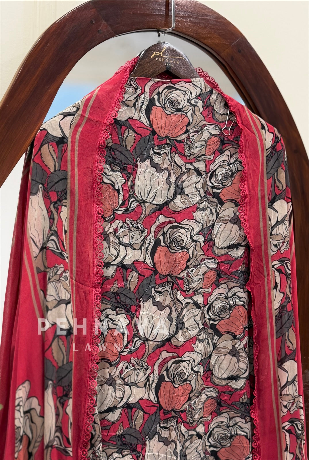 Floral Embroidered Unstitched Suit