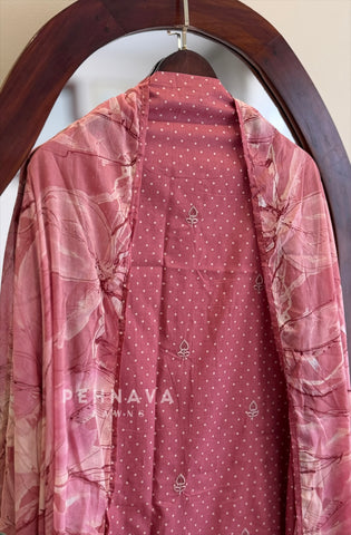 Floral Embroidered Unstitched Suit