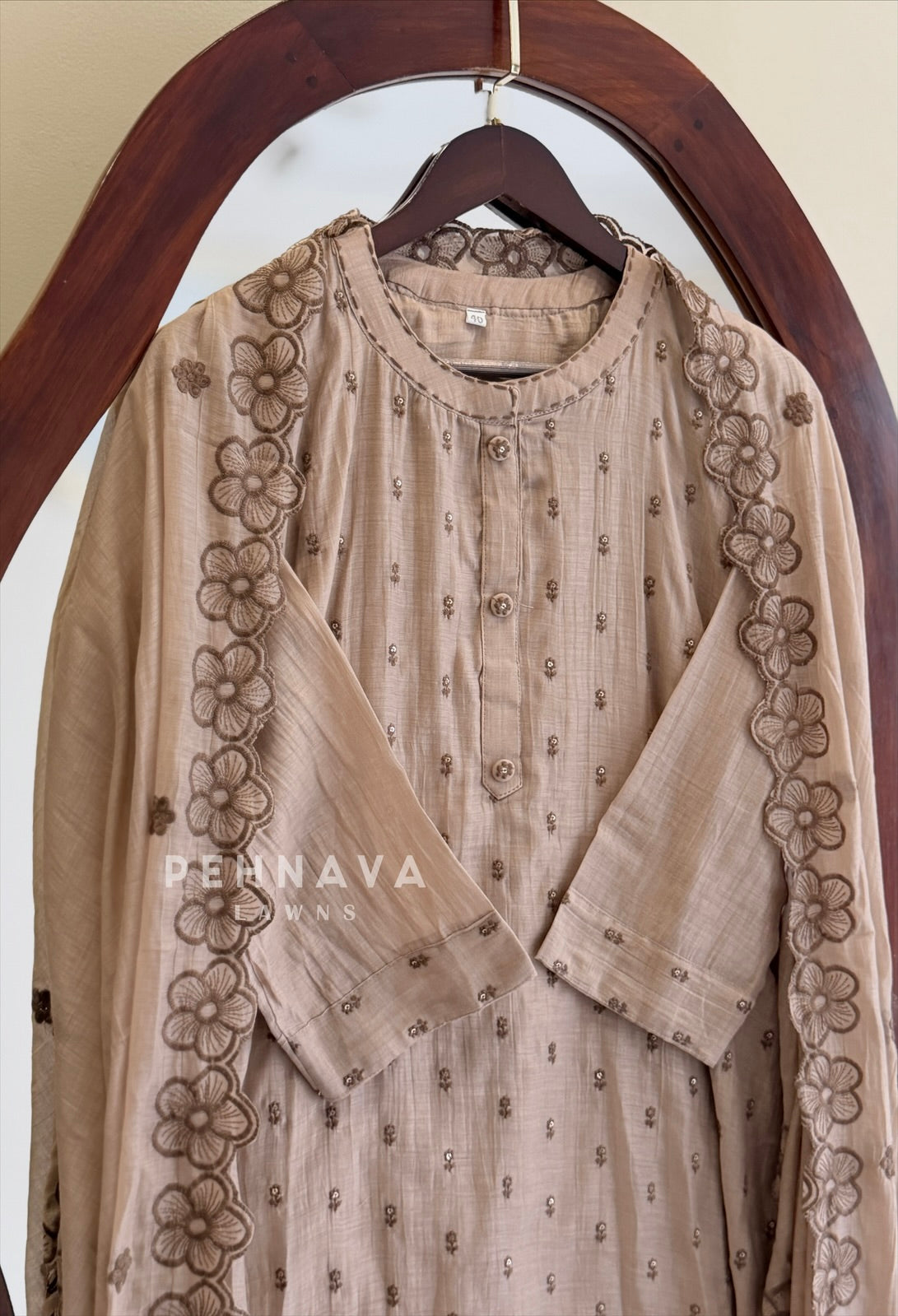 Floral Embroidered Suit Set 5520