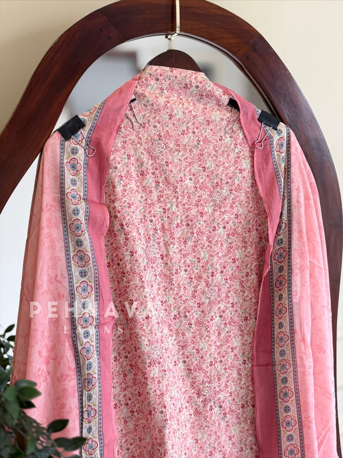 Floral Printed Unstitched Suit