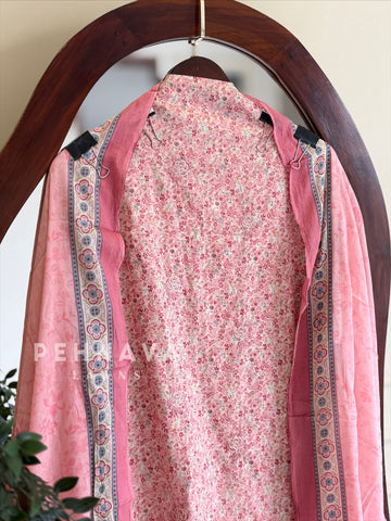 Floral Printed Unstitched Suit