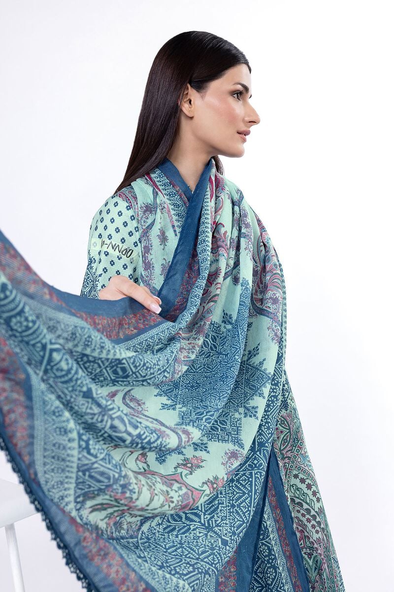 Khaadi Unstitched Printed Lawn suit-0114