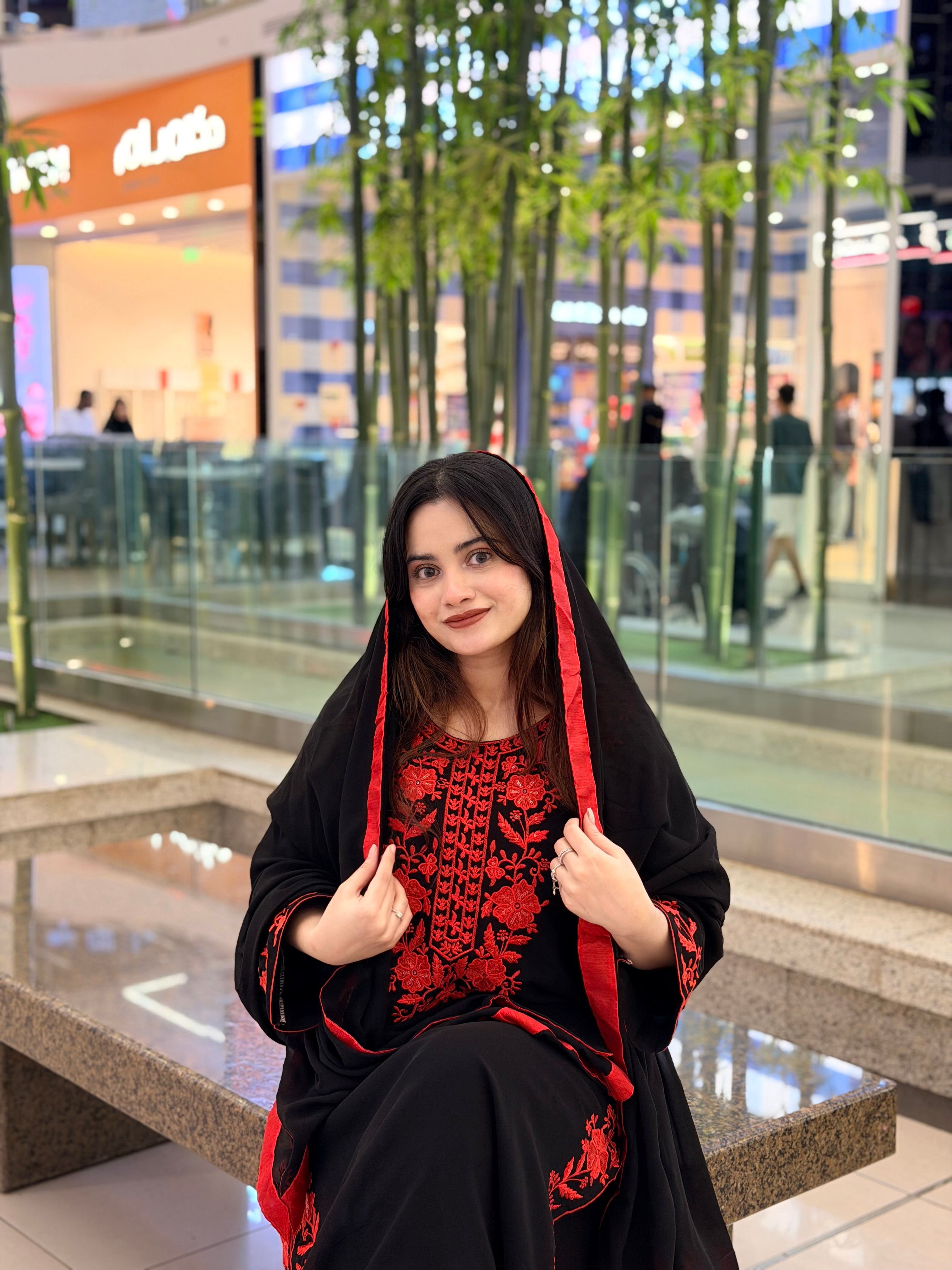 Sayyara Black Party wear Dress - Pehnava Lawns