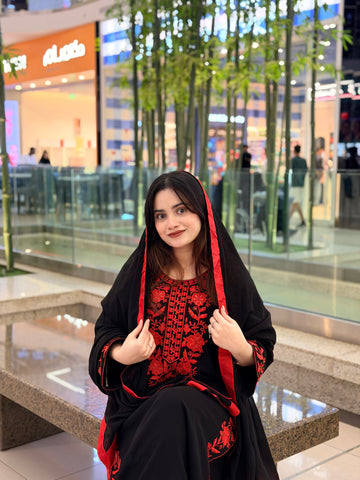Sayyara Black Party wear Dress - Pehnava Lawns