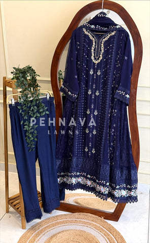 Agha Noor Formal Chiffon Ensemble