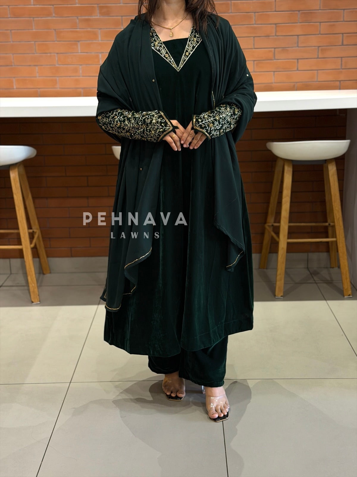 Premium Velvet Handworked Ensemble H 467