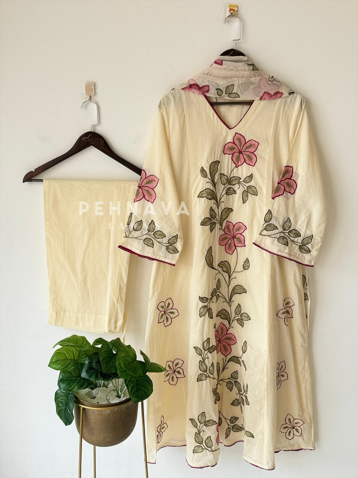Cotton Embroiders Ensemble