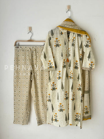 Signature Print Cotton Suit Set 12609