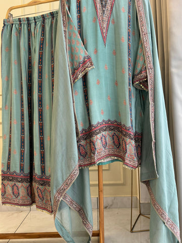 Premium Flowy crepe Suit-2729