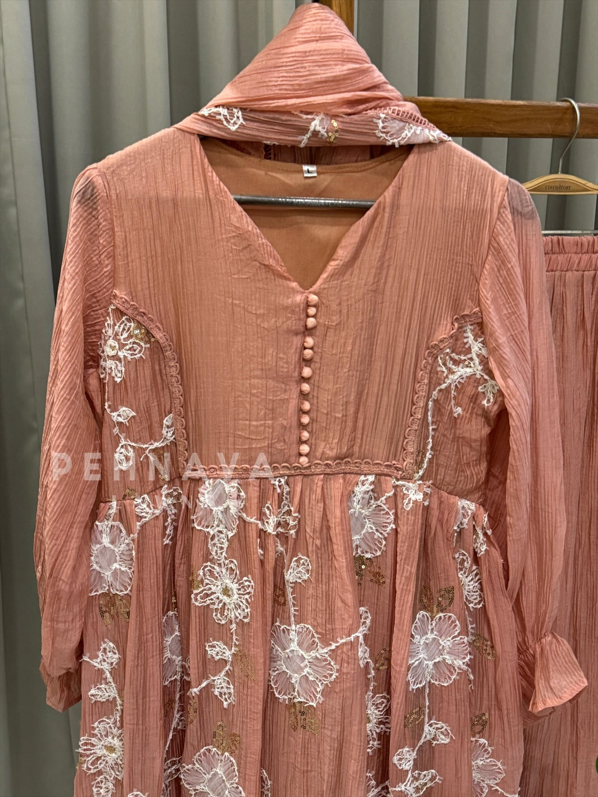 Petal Lace Work Ensemble