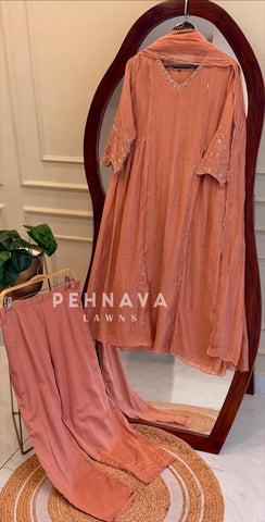 Chanderi Handworked Ensemble-17553