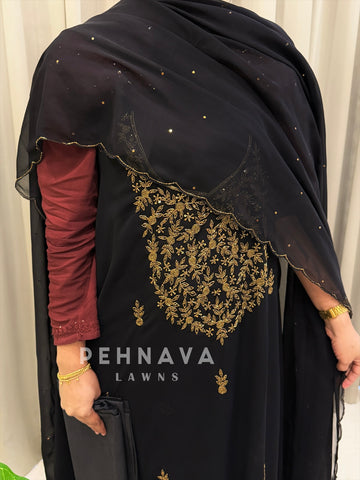 Premium Handworked Chiffon Unstitched Suit-SM-806