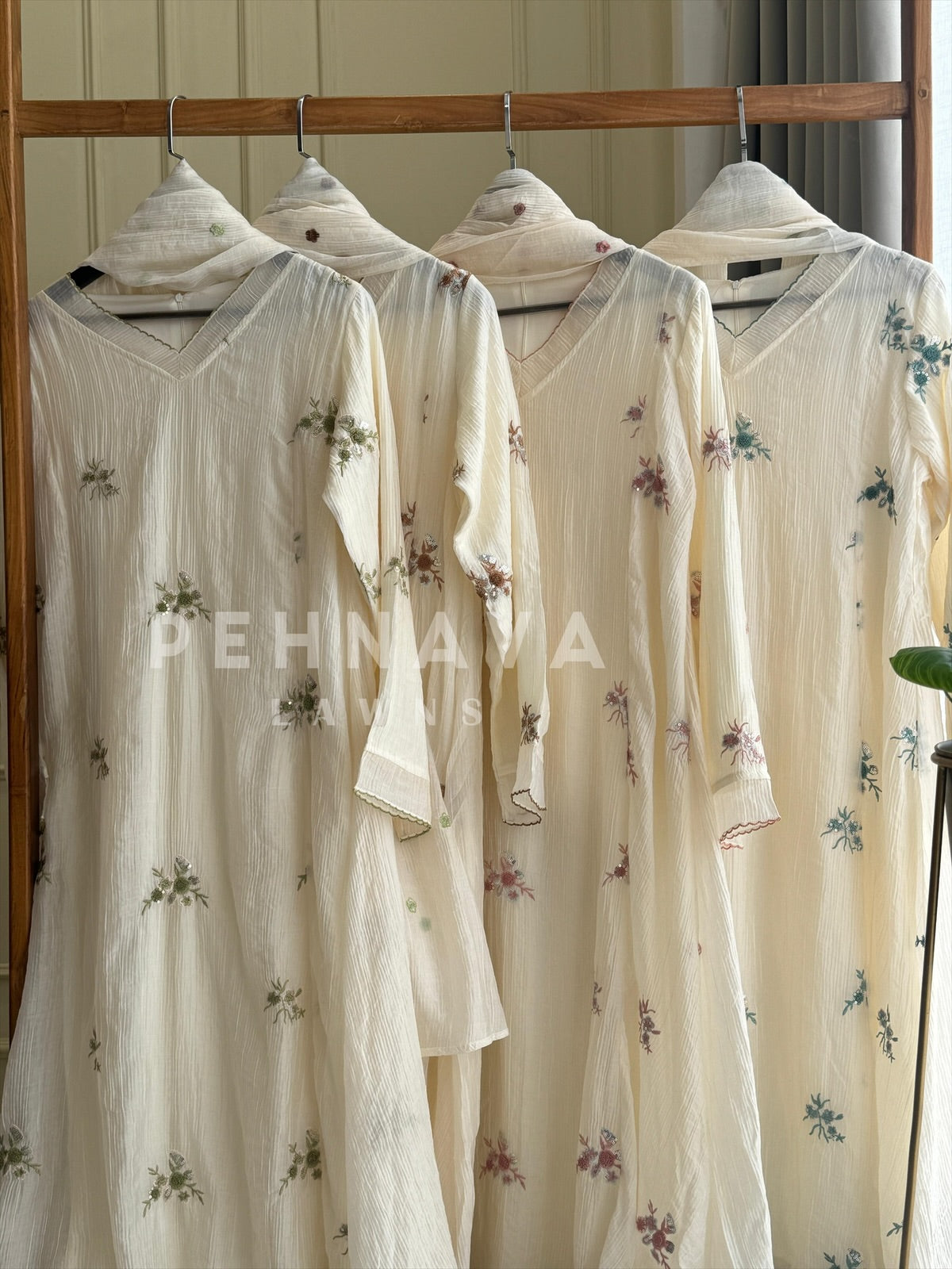 Imported Fabric A-line Suit - Pehnava Lawns