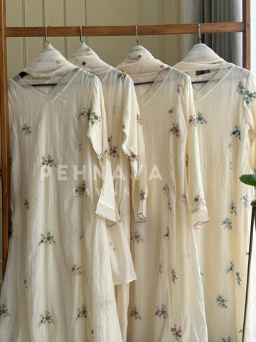 Imported Fabric A-line Suit - Pehnava Lawns