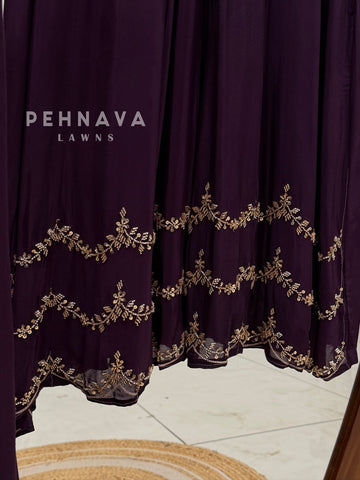 Handworked Anarkali Ensemble