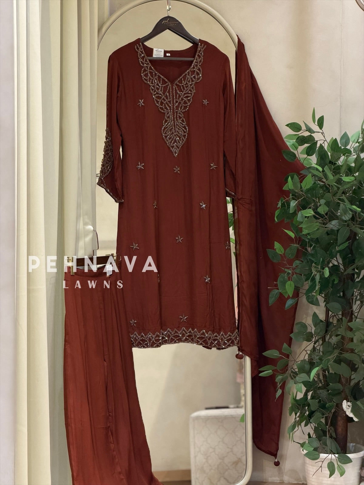 Premium Handworked Chinnon Ensemble