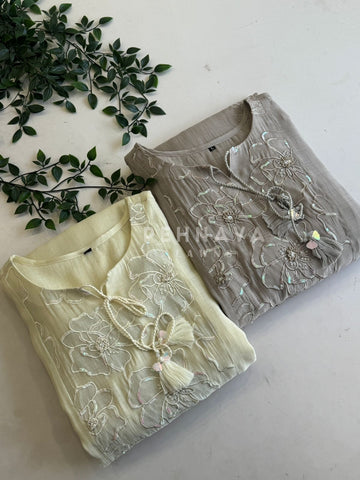 Embroidered Chanderi Suit-12682