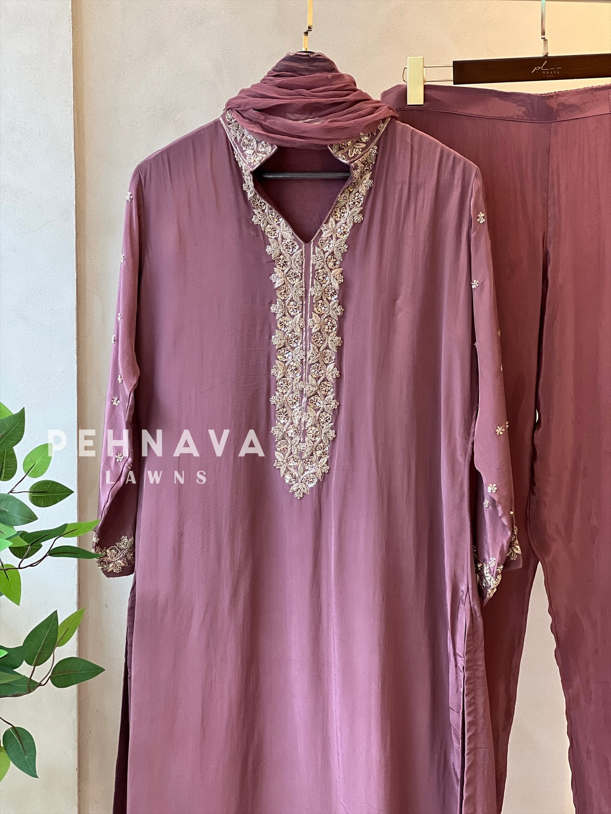 Premium hand worked sharara suit