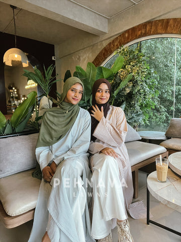 Modest A Line Two Piece Suit