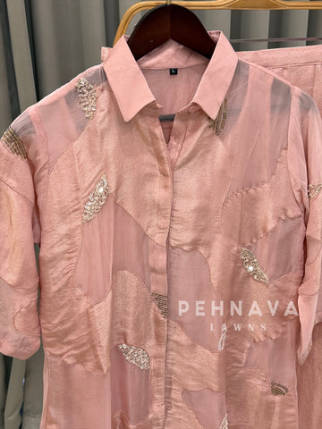 Indo-Western Tissue Party wear Suit 1414