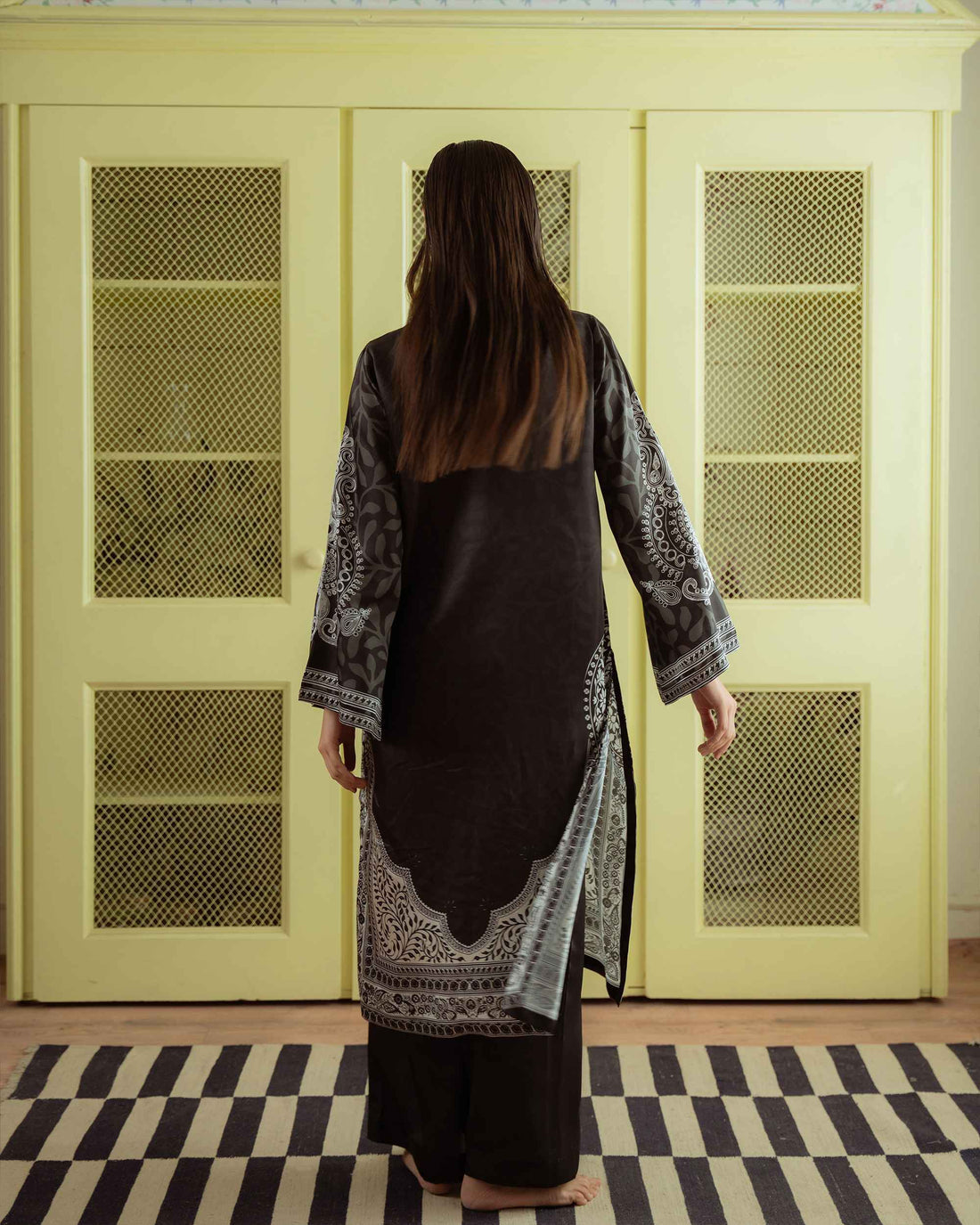 Premium Cotton Satin Blend Tunic Set-1