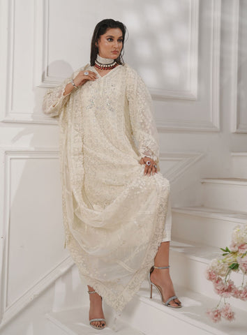 GLAMOURA BY NOOR'S SEMI-STITCHED 3PC | D-06