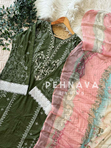 New Green Casual Suit-1295