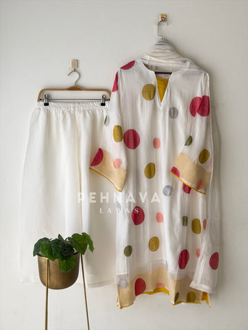 Polka Dot Appliqué Three Piece Set-SN6171
