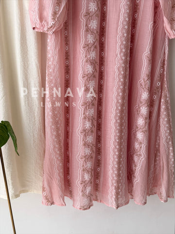 Floral embroidered Imported Co-ord Set-6180