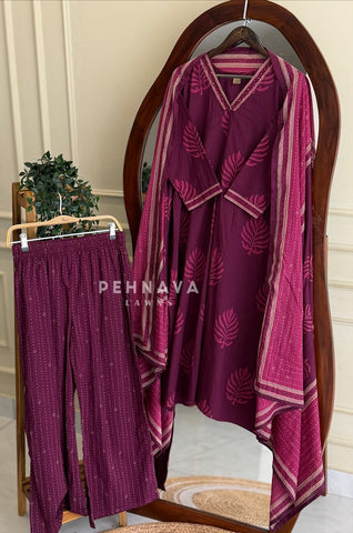 Printed Cotton Suit Set