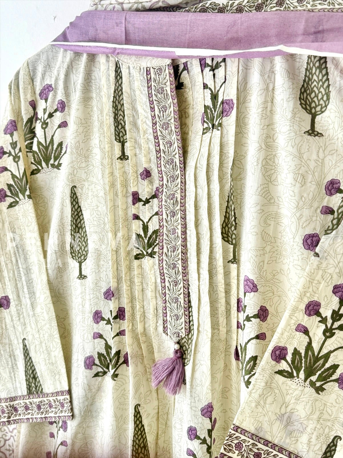 Signature Print Cotton Suit Set 12609
