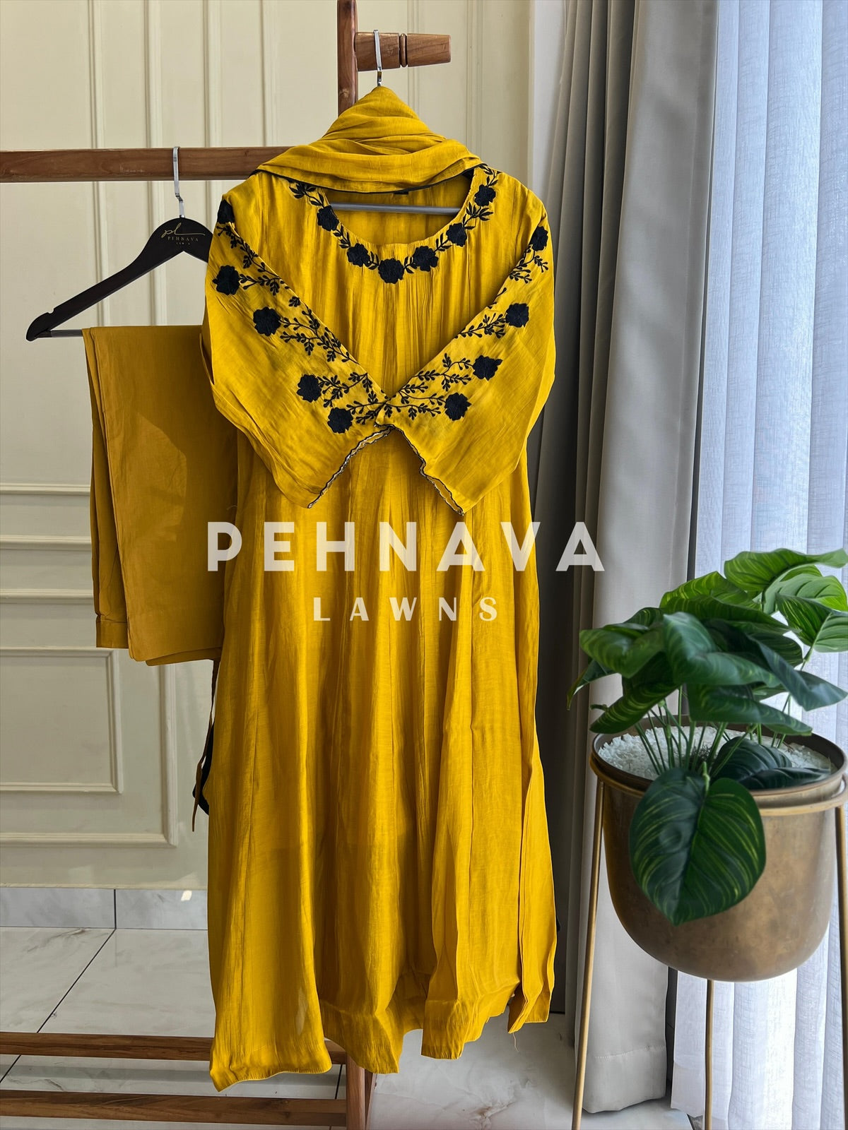 Premium Mulchanderi Panel Cut Suit - Pehnava Lawns